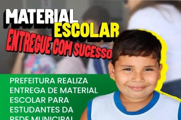 A Prefeitura de Olho d’Água do Borges já realizou a entrega do material escolar para os estudantes da rede municipal de ensino. 