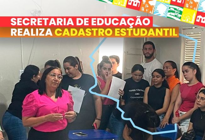 A Secretaria Municipal de Educação promoveu uma reunião com estudantes do IFRN, IFPB e universitários de Olho D’Água do Borges