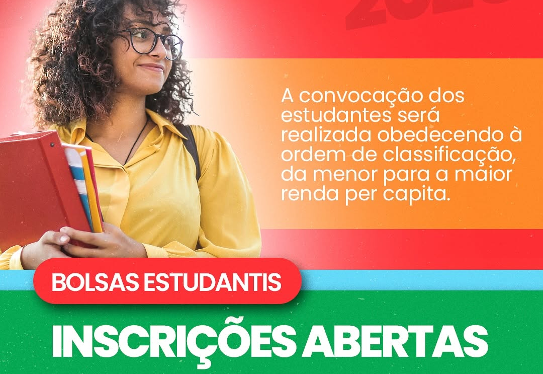 Estão abertas as inscrições para o Programa de Auxílio Financeiro Estudantil (PAFE)!