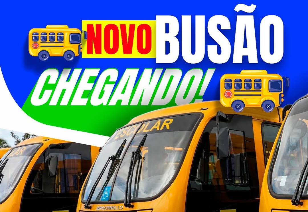 Novo busão escolar chegando